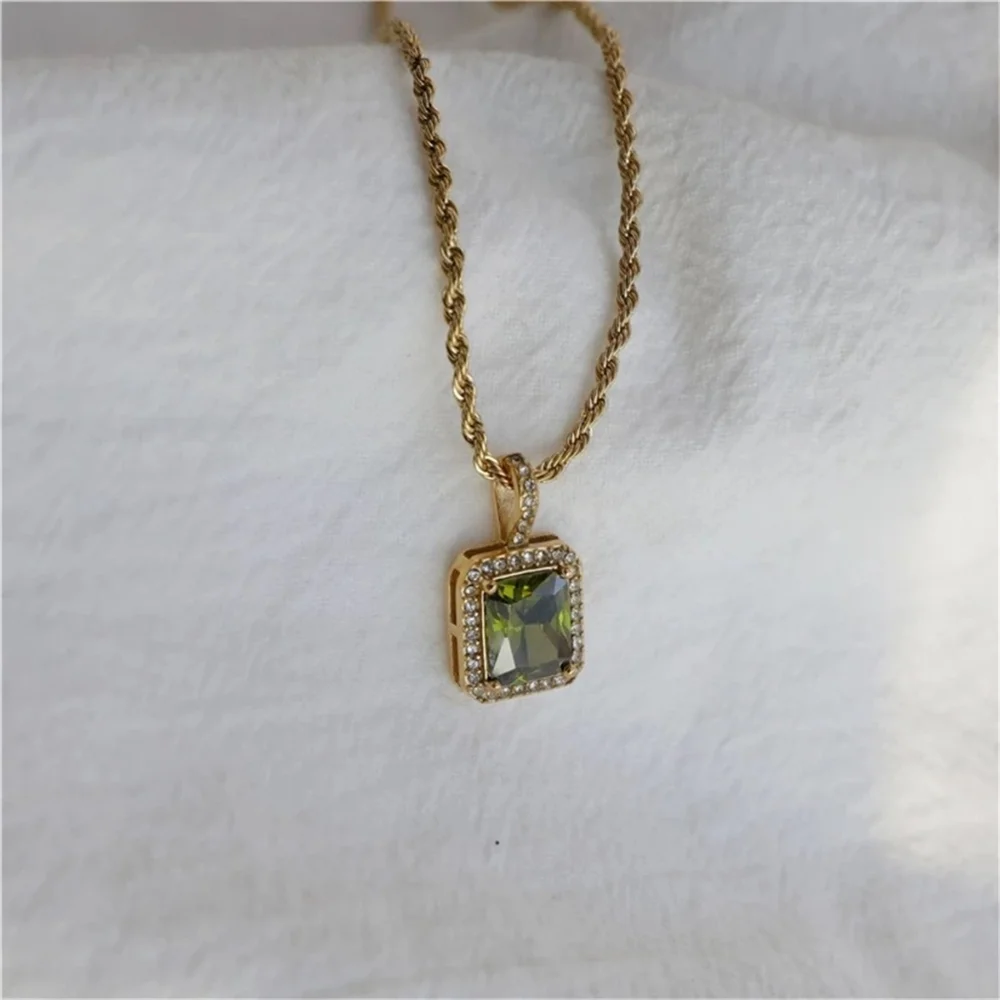 Nwt Non Tarnish Stone Necklace - Picture 1 of 3